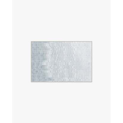 Reflection Silver Flatwoven Rug - 60 x 90 cm - Rug + Cushioned Pad System