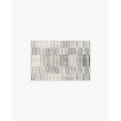 Shadow Stripe Black & Cream Rug - 60 x 90 cm - All-In-One Rug