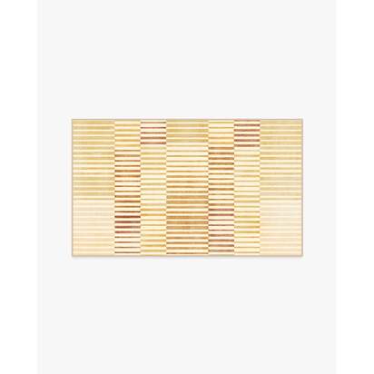 Shadow Stripe Gold Flatwoven Rug - 245 x 305 cm - Rug + Cushioned Pad System