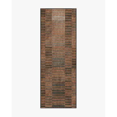 Shadow Stripe Rust Rug - 75 x 215 cm - All-In-One Rug