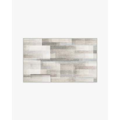 Solar Drift Warm Grey Flatwoven Rug - 150 x 215 cm - Rug + Cushioned Pad System