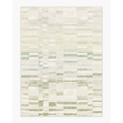 Zellige Green Flatwoven Rug - 275 x 365 cm - Rug + Pad System