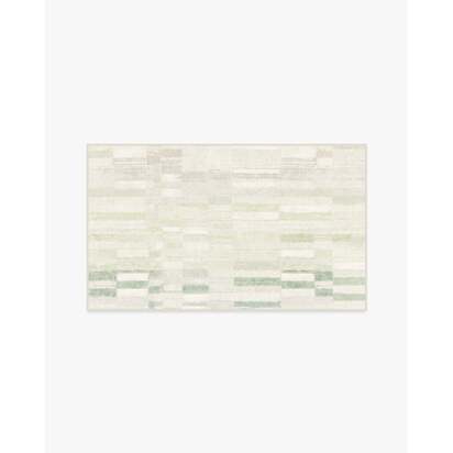 Zellige Green Flatwoven Rug - 90 x 150 cm - Rug + Cushioned Pad System