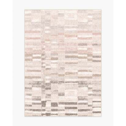 Zellige Neutral Flatwoven Rug - 150 x 215 cm - Rug + Cushioned Pad System