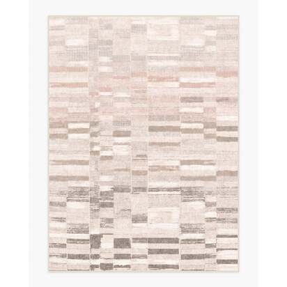 Zellige Neutral Flatwoven Rug - 275 x 365 cm - Rug + Cushioned Pad System