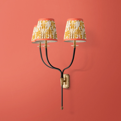 Triple Besidem wall fitting in antique brass