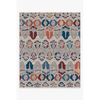 Corellian Ikat Polychrome Flatwoven Rug - 245 x 305 cm - Rug + Pad System