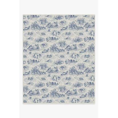 Star Wars Toile Blue Flatwoven Rug - 245 x 305 cm - Rug + Cushioned Pad System