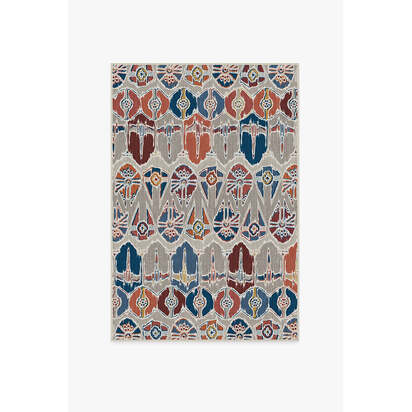Corellian Ikat Polychrome Flatwoven Rug - 120 x 185 cm - Rug + Pad System