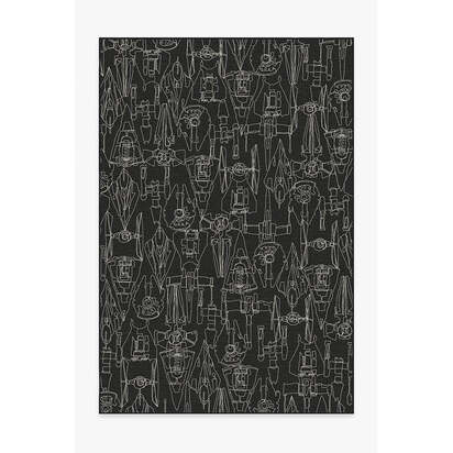 Star Wars Armada Black Rug - 185 x 275 cm - All-In-One Rug