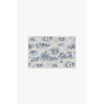 Star Wars Toile Blue Rug - 60 x 90 cm - All-In-One Rug