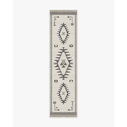 The Child Black & Cream Rug - 75 x 305 cm - All-In-One Rug