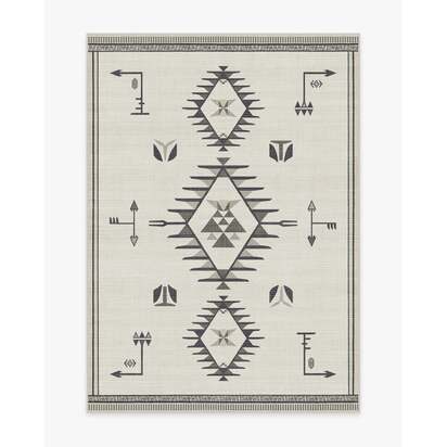 The Child Black & Cream Rug - 150 x 215 cm - All-In-One Rug