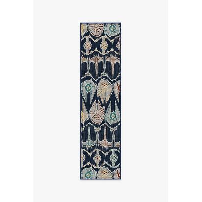 Corellian Ikat Navy Rug - 75 x 305 cm - All-In-One Rug