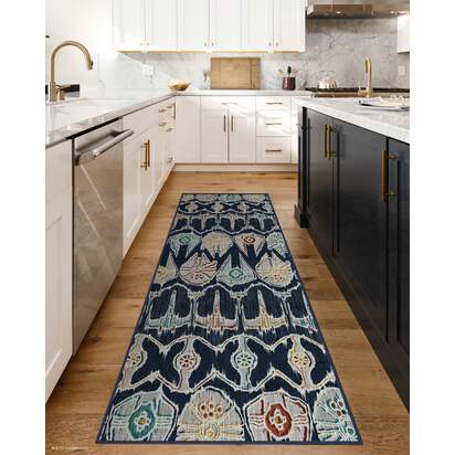 Corellian Ikat Navy Rug - 90 x 150 cm - All-In-One Rug