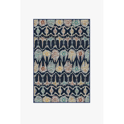 Corellian Ikat Navy Rug - 120 x 185 cm - All-In-One Rug