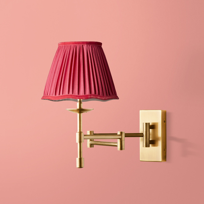 Three fold wall fitting in antique brass