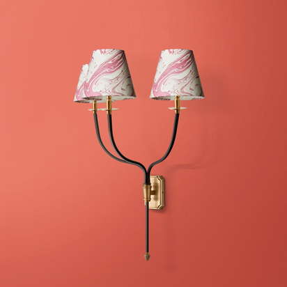 Triple Besidem wall fitting in antique brass