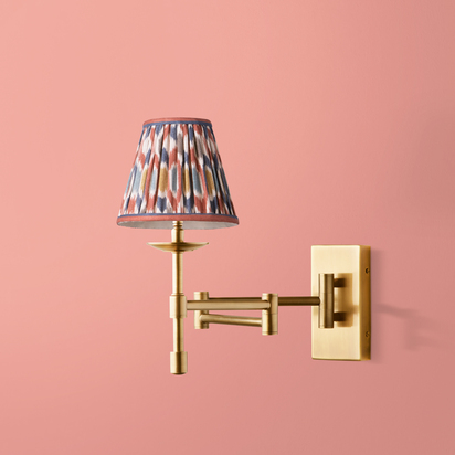 Three fold wall fitting in antique brass