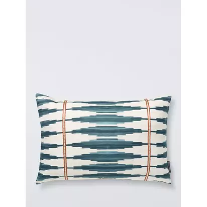 Harlequin Cintilla Abstract Cushion, Denim Denim | H40 x W60cm
