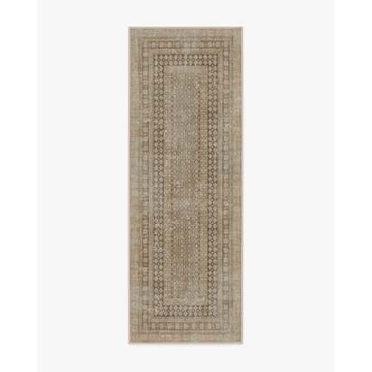 Cyrus Rose Gold Flatwoven Rug - 75 x 215 cm - Rug + Pad System