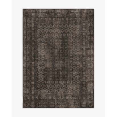 Cyrus Black Flatwoven Rug - 150 x 215 cm - Rug + Cushioned Pad System