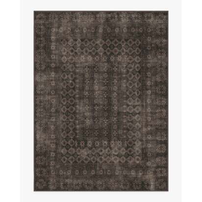 Cyrus Black Flatwoven Rug - 275 x 365 cm - Rug + Cushioned Pad System
