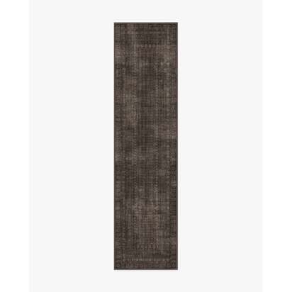 Cyrus Black Flatwoven Rug - 245 Round cm - Rug + Cushioned Pad System