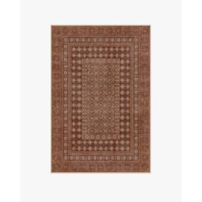 Cyrus Terracotta Flatwoven Rug - 120 x 185 cm - Rug + Cushioned Pad System