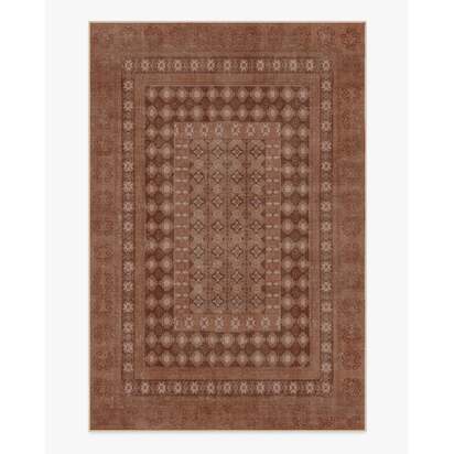 Cyrus Terracotta Flatwoven Rug - 200 x 290 cm - Rug + Cushioned Pad System