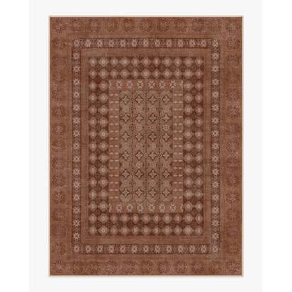 Cyrus Terracotta Flatwoven Rug - 275 x 365 cm - Rug + Cushioned Pad System