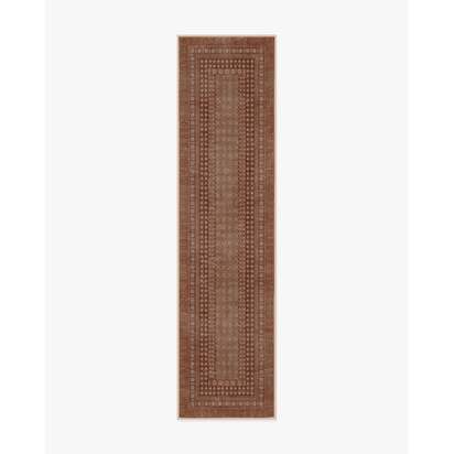 Cyrus Terracotta Flatwoven Rug - 275 x 365 cm - Rug + Cushioned Pad System