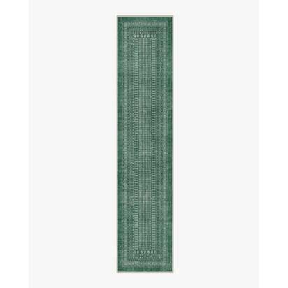 Cyrus Sage Flatwoven Rug - 75 x 365 cm - Rug + Pad System