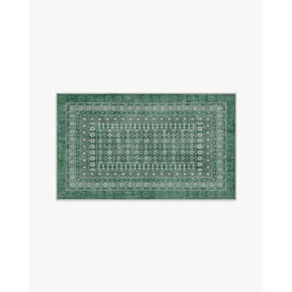 Cyrus Sage Flatwoven Rug - 90 x 150 cm - Rug + Cushioned Pad System