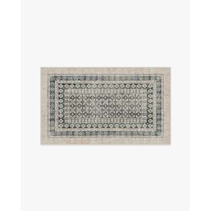 Cyrus Taupe & Soft Charcoal Flatwoven Rug - 90 x 150 cm - Rug + Pad System