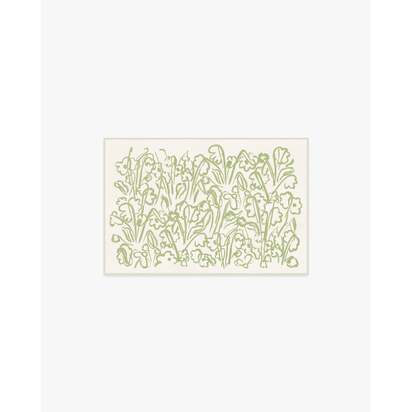 Ensikukat Green Flatwoven Rug by Marimekko - 60 x 90 cm - Rug + Pad System