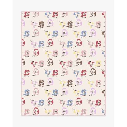 Helakka Cream Multicolour Flatwoven Rug by Marimekko - 245 x 305 cm - Rug + Pad System