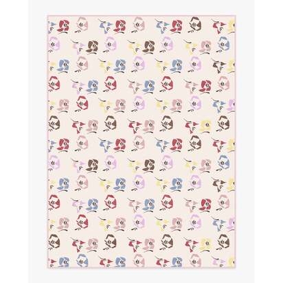Helakka Cream Multicolour Flatwoven Rug by Marimekko - 275 x 365 cm - Rug + Pad System