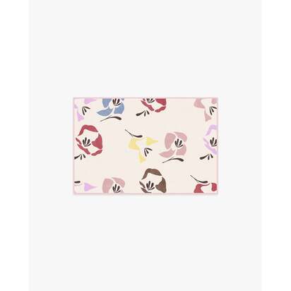 Helakka Cream Multicolour Flatwoven Rug by Marimekko - 60 x 90 cm - Rug + Cushioned Pad System