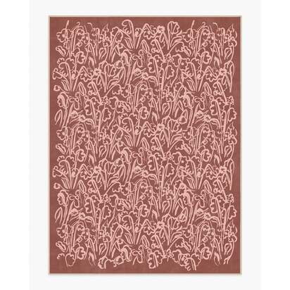 Ensikukat Rust Flatwoven Rug by Marimekko - 275 x 365 cm - Rug + Cushioned Pad System