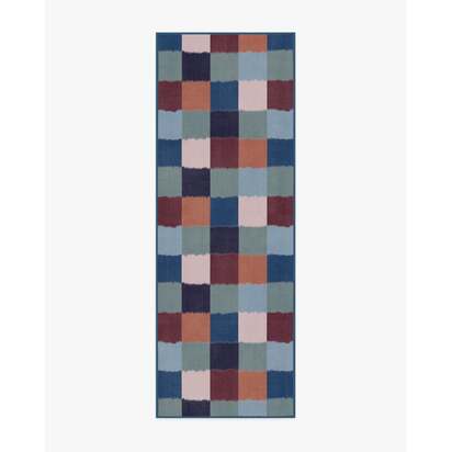 Ostjakki Multicolour Flatwoven Rug by Marimekko - 75 x 215 cm - Rug + Cushioned Pad System