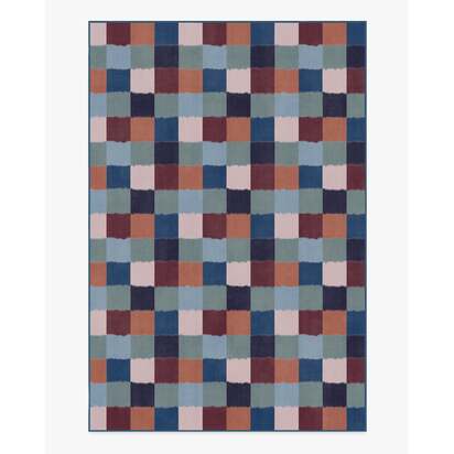 Ostjakki Multicolour Flatwoven Rug by Marimekko - 185 x 275 cm - Rug + Cushioned Pad System