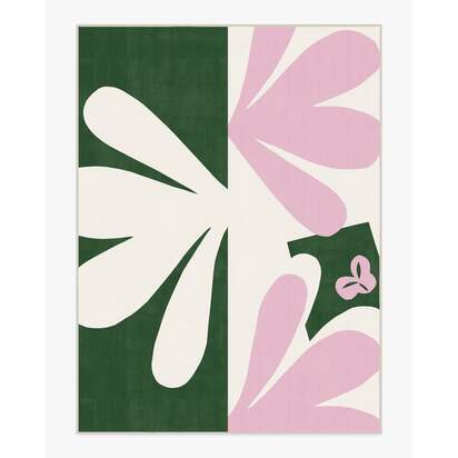 Kolmikko Green & Pink Rug by Marimekko - 275 x 365 cm - All-In-One Rug