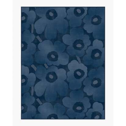 Unikko Blue Rug by Marimekko - 275 x 365 cm - All-In-One Rug