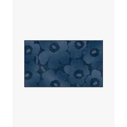 Unikko Blue Rug by Marimekko - 275 x 365 cm - All-In-One Rug