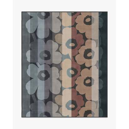 Unikko Ralli Charcoal Multicolour Rug by Marimekko - 245 x 305 cm - All-In-One Rug