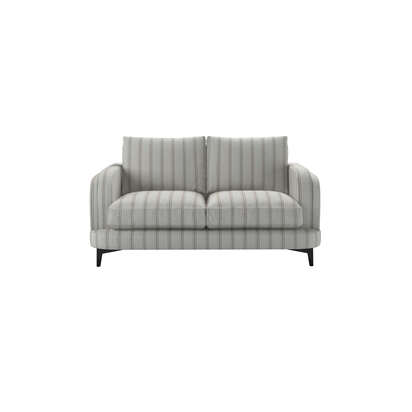 Boston Curved Arm 2 Seat Sofa in Fudge Dashwood Stripe
