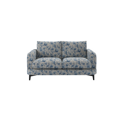 Boston Curved Arm 2 Seat Sofa in Porcelain Blue Chinoiserie