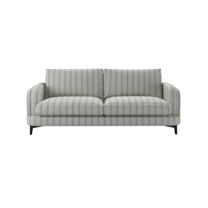 Boston Curved Arm 3 Seat Sofa in Fudge Dashwood Stripe