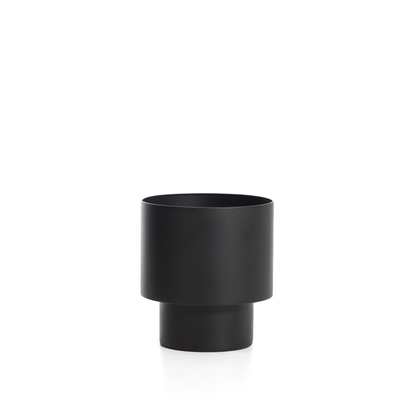 Mash black metal planter Ã˜ 28 cm